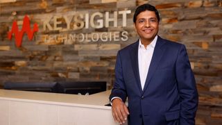 Keysight-CEO Satish Dhanasekaran verkündete die Übernahme der ESI Group. (Bild: Eric Draper/Keysight)