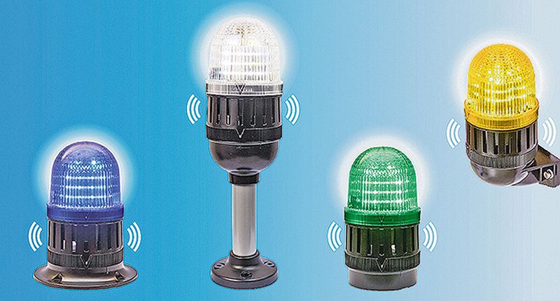 Auer Signalgeräte kombiniert einen Piezo-Summer mit LED-Leuchten zu einer besonders „aufmerksamkeitsstarken“ Einheit. Auffällig zudem die Kugelform der Kalotte. (Bild: J. Auer)