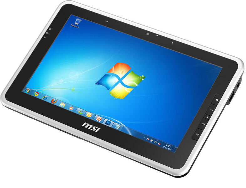 Mit Windows-7-Home-Premium als Betriebssystem hat das MSI Windpad Vorteile gegenüber Tablets mit Android. (Archiv: Vogel Business Media)