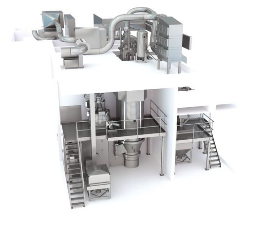  Diosna Compact Granulation System CGS 800 für Chargen bis 300 kg(Bild:  Diosna; ©DimaSobko - stock.adobe.com)