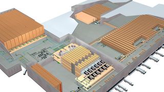 Das neue Distributionszentrum von Delhaize in Brüssel wird komplett mit Dematic-Technik ausgestattet. (Dematic)