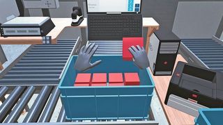 Bei Viastore erleben Besucher die Kommissionierung dank VR hautnah. (Viastore)