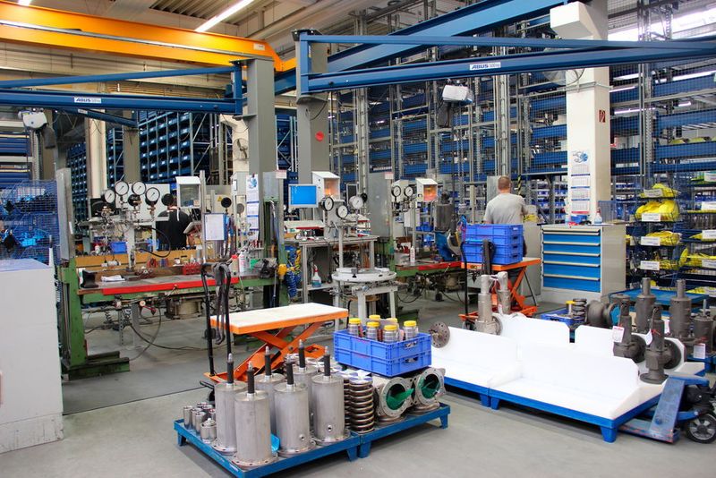 Werksführung bei der Leser GmbH & Co. KG in Hohenwestedt im Rahmen der Nortec-Pressetour. (Bild: Horn)