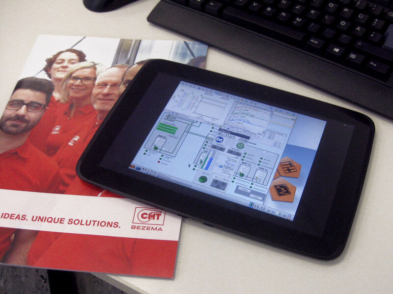 Bereits während der Testphasen konnten CHT-Mitarbeiter per Remote-Zugriff über Tablets auf die Daten des B&R-Prozessleitsystems zugreifen. (Bild: B&R)
