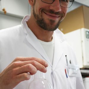 Christoph Denk mit dem Tetrazin