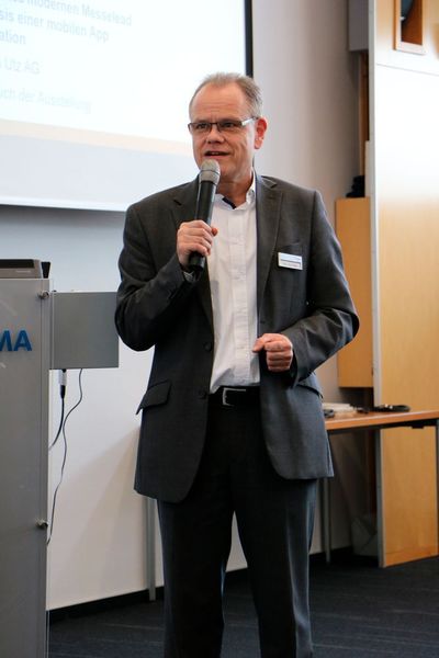 Claus Oetter vom Fachverband Software und Digitalisierung, eröffenete den Infotag. (Robert Horn)