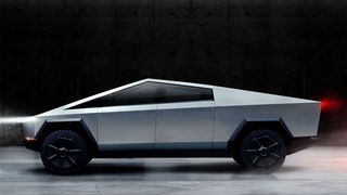 Tesla testet den Cybertruck im Straßenverkehr von Los Angeles. Auch Elon Musk saß schon am Steuer. (Tesla)