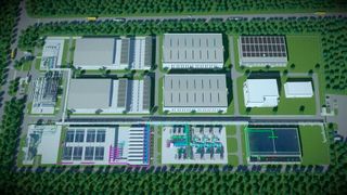 The 300,000 tons-per-day seawater desalination plant is the first BIM-designed project of its kind in China, providing an annual 90 million tons of freshwater resources for Penglai.  (Source: Beijing Shougang International Engineering Technology Co., Wanhua Chemical (Penglai) Co.)
