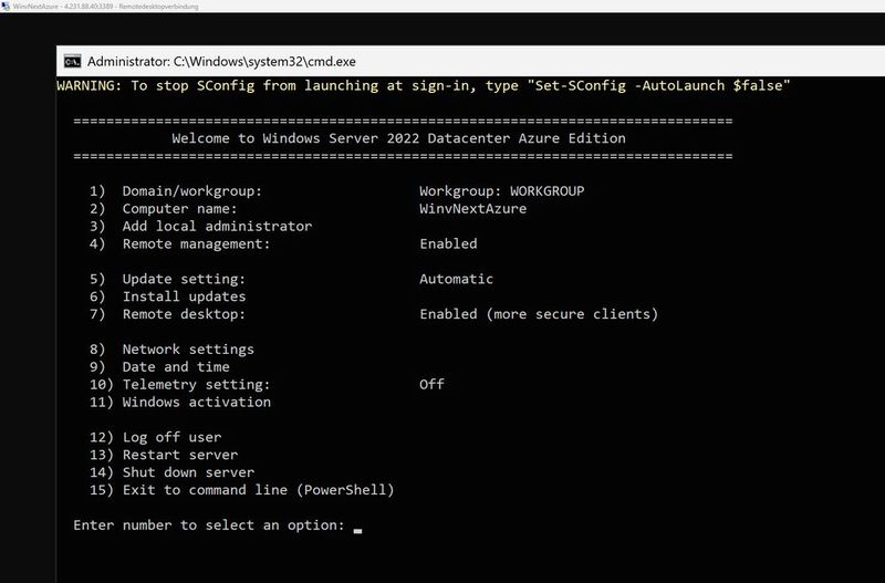 In Azure und lokalen Netzwerken kann Windows Server vNext auch als Core-Server zum Einsatz kommen. (Bild: Joos)