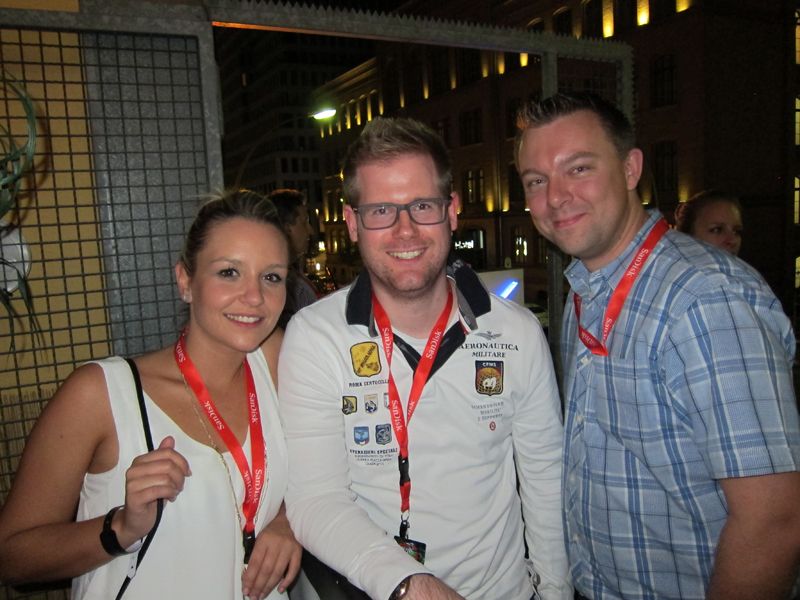 Melanie Zwerger, Hama, mit Timo Besch, Bening, und Andre Huthoff, Jet (Bild: IT-BUSINESS)