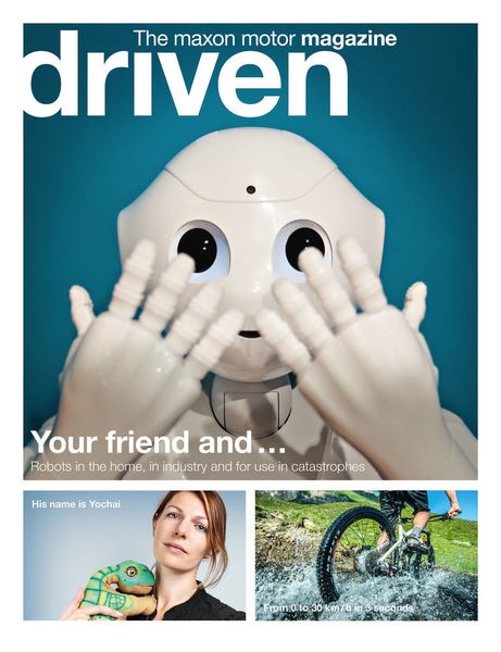 So sieht die neue Ausgabe des Driven-Magazins aus. (Bild: Maxon Motor)