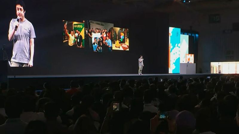 Figma-Mitgründer und CEO Dylan Field auf der Config India in Bengaluru. Die Konferenz fand zum ersten Mal in Indien statt.(Bild:  Figma)