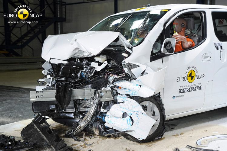 Der Nissan E-NV200 musste sich mit drei Sternen zufrieden geben. (Foto: Euro NCAP)