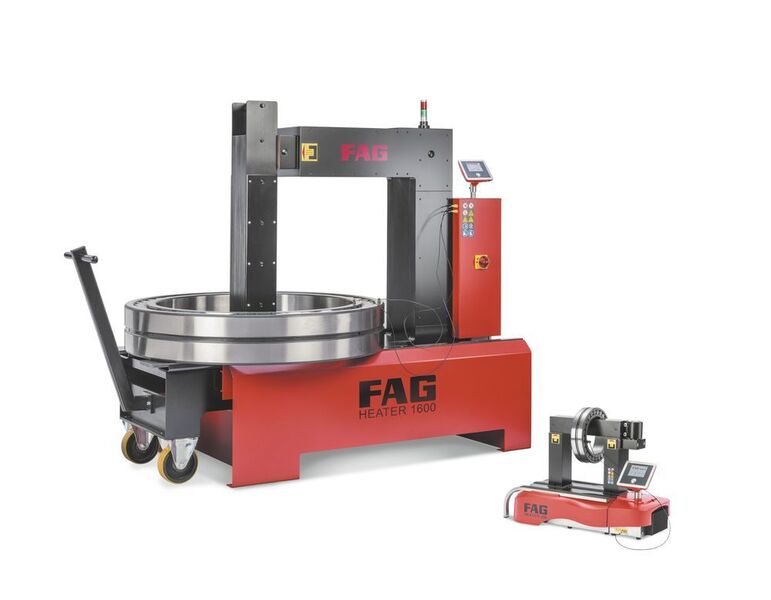 Die neue Generation der FAG Heater wärmt Werkstücke von bis zu 1,6 t mit Wirkungsgradwerten von bis zu 0,9 an. (Schaeffler)