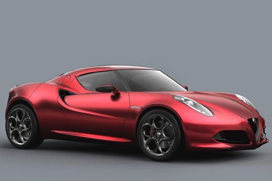 Mit der Studie 4 C präsentierte Alfa Romeo auf dem Genfer Automobilsalon ein serienreifes Stück Technik mit betörenden Formen ... (Foto: Fiat)