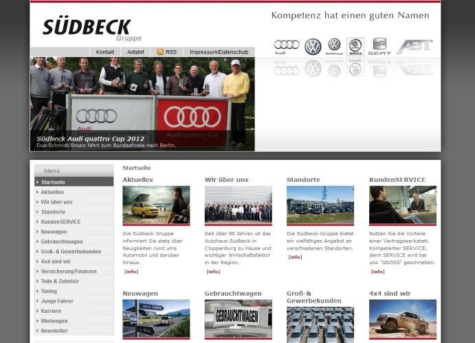 Auf www.ah-suedbeck.de rückt das Autohaus die eigenen Mitarbeiter in den Fokus. (Archiv: Vogel Business Media)