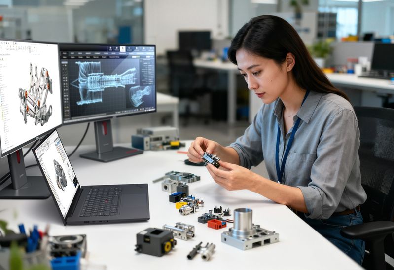 Komplexe Konstruktionsprojekte effizient, präzise und sicher durchführen – das müssen Workstations ermöglichen.(Bild:  Lenovo)