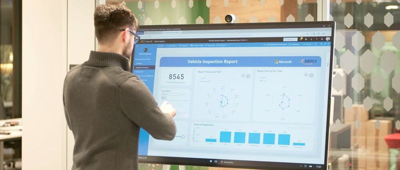 Der Flottenmanager kann zudem über ein Power-BI-Dashboard die Details der Schäden an der Mietwagenflotte sehen und analysieren. (Microsoft)