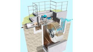 Mithilfe von zwei Tuchfiltern wird das Abwasser vorgereinigt und so von abtreibenden Fest- und Störstoffen befreit. (HUBER SE)