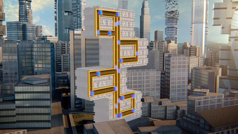 Der dritte Nominierte in der Kategorie „Großunternehmen“ ist Thyssenkrupp Elevators mit dem Aufzug „Multi“. Mit Linearmotortechnologie kann der erste seillose Aufzug mehrere Kabinen im selben Aufzugschacht vertikal und horizontal betreiben. Das soll ein Aufzugssystem möglich machen, das auch quer und um die Ecke fahren kann. (thyssenkrupp Elevator AG)