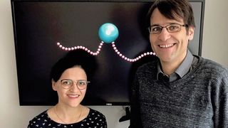 Dr. Sarah Mohammadinejad und Prof. Dr. Stefan Klumpp aus Göttingen haben Simulationen zum Schwimmstil von Bakterien durchgeführt. (Vitali Telezki, Universität Göttingen)