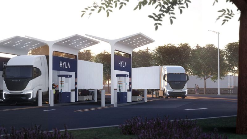 Neben 60 Tankstellen, die bis 2026 entstehen sollen, ... (Bild: Nikola)