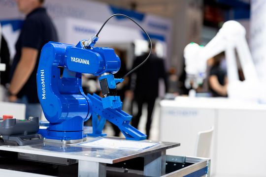 Im Fokus des Automatica-Auftritts von Yaskawa steht das umfassende  Motoman-Portfolio an klassischen Industrierobotern im Tragkraftbereich  von 0,5 bis 800 kg.(Bild:  Yaskawa)