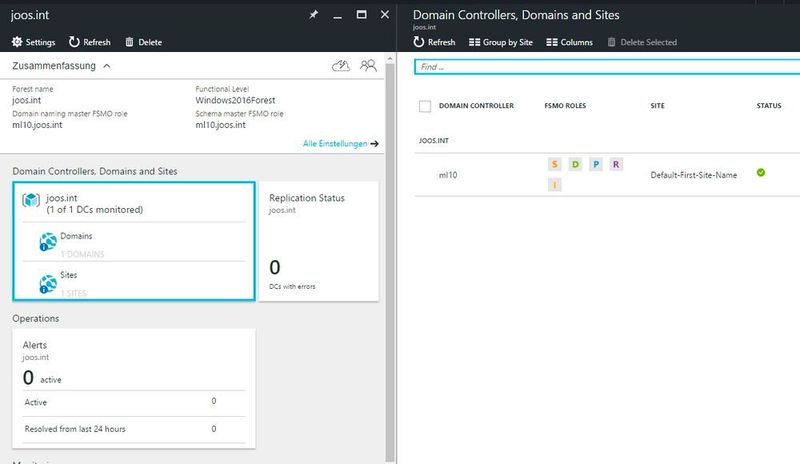 Azure AD Connect Health überwacht die Synchronisierung und zeigt Probleme der lokalen Domänencontroller an. (Joos / Microsoft)