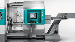 Die G220 von Index ermöglicht leistungsfähiges Drehen und Fräsen in einer Maschine. (Bild: Index)