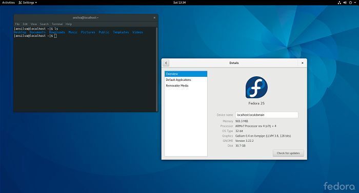 Wer grundsätzlich die Lunix-Variante Fedora gegenüber Debian (oder dessen Ableger Raspbian) bevorzugt, kann seit Version 25 auch dieses Betriebssystem direkt auf einem Raspberry Pi einsetzen. (fedoraproject.org)