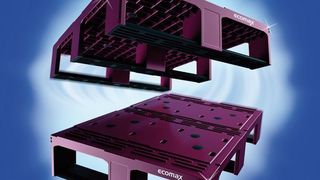 Die neu entwickelte Kunststoff-Halbpalette weist eine durch verstärkte Kufen bedingte hohe Umschlagfähigkeit auf. Eine Einfahrbreite von 573 mm bietet gute Bedingungen für die Aufnahme und den Transport mit Flurförderzeugen. Bild: Craemer (Archiv: Vogel Business Media)