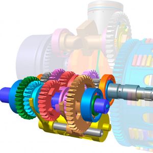 Recur-Dyn nutzt mit Bearing-KS die Lagerberechnung von Kissssoft, die in jedem Iterationsschritt die Kontaktsituation aller Wälzkörper ermittelt.