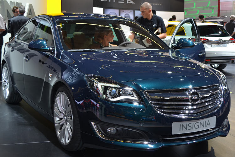 Der überarbeitete Insignia steht im Mittelpunkt des diesjährigen IAA-Auftritts von Opel. (Foto: Rehberg)