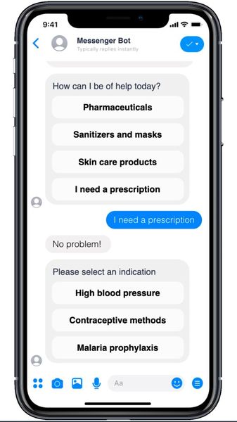 Vertrieb von Medikamenten über einen virtuellen Assistenten (©BOTfriends)