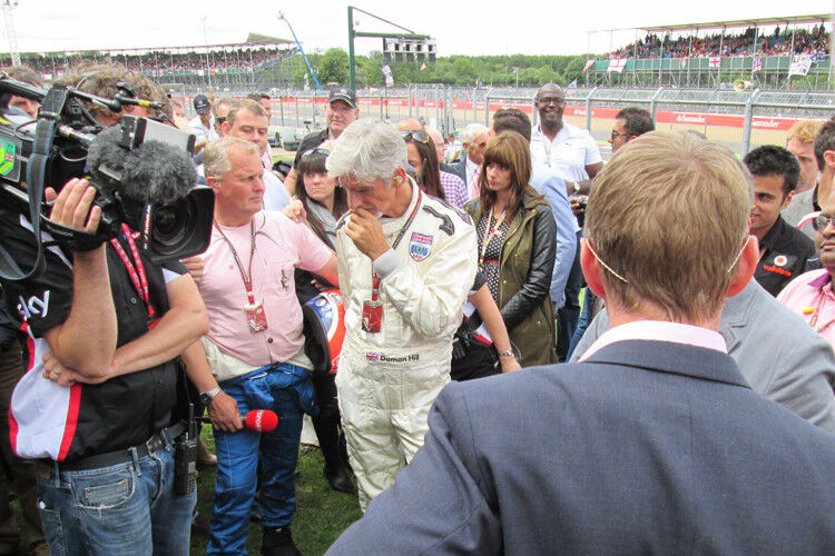 Auch der ehemalige Formel-1-Pilot Damon Hill ließ sich den Grand Prix von Silverstone nicht entgehen. (Foto: Rohrbach)
