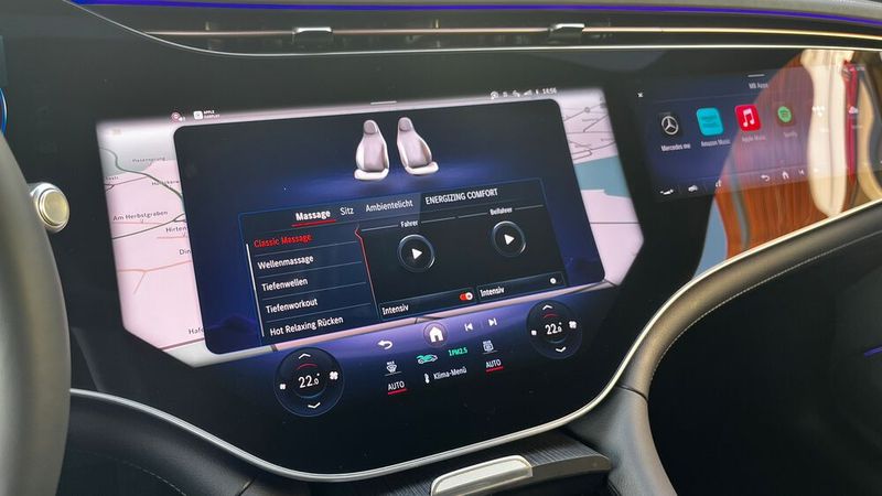 Natürlich gibt es auch diverse Massageprogramme.  (Bild: Simon – VCG)