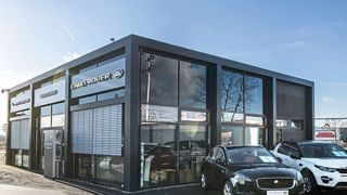 Der neue Jaguar- und Land-Rover-Betrieb in Hallstadt. (Daniel Dostal)