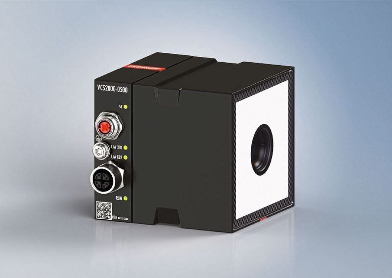 Das neue Vision-Hardware-Portfolio bietet mit den Units VUI auch einen All-in-One-Ansatz, der eine 2,5-Gbit/s-Kamera, Multi-Color-LED-Beleuchtung und Optik in einer Baugruppe vereint. (Bild: Beckhoff)