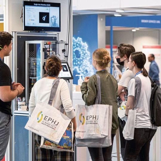 Vielversprechend: Die 21. Ausgabe der EPHJ, der internationalen Fachmesse für Hochpräzision, vom 6. bis 9. Juni 2023 in Genf. Vielversprechend: Die 21. Ausgabe der EPHJ, der internationalen Fachmesse für Hochpräzision, vom 6. bis 9. Juni 2023 in Genf.