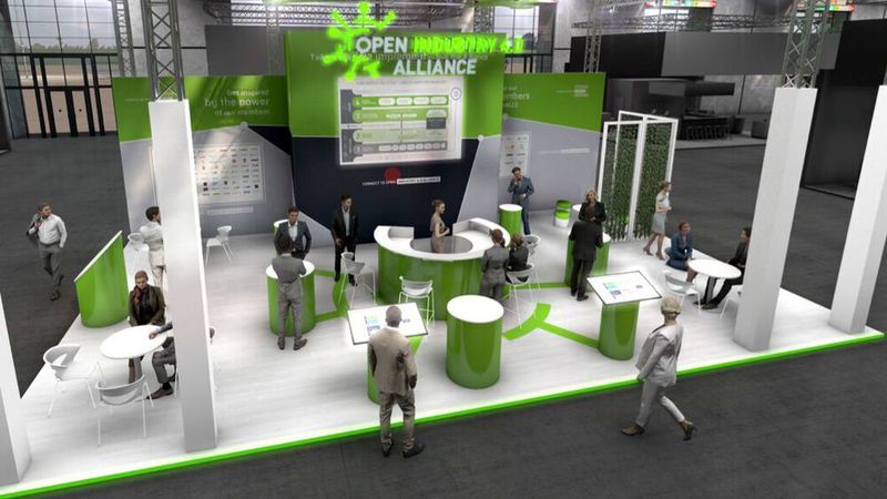 Die Open Industry 4.0 Alliance präsentiert in diesem Jahr Zugangs- und Umsetzungspotential für Mitglieder. Dabei soll gezeigt werden, wie Industrie-4.0-Initiativen über praxisnahe Digitalisierung in den Werkhallen umgesetzt werden können und wie sich die Mitglieder der Allianz in Sachen Resilienz, Klimaschutz und beim Export von Industrieanlagen als Gemeinschaft aufstellen. Hannover Messe: Halle 8, Stand C08. (Bild: Open Industry 4.0 Alliance)
