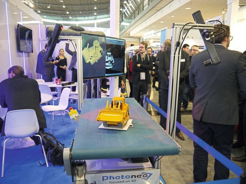 Der Hersteller präsentierte an seinem Stand auf der Vision 2018 verschiedene Lösungen aus seinem 3D-Vision-Portfolio. (Rebecca Vogt)