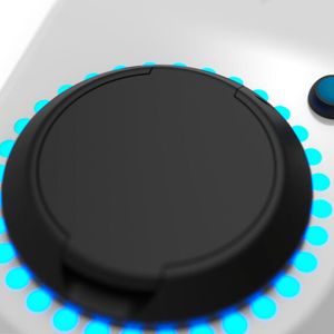 Der LED-Ring zeigt unter anderem Ladefortschritt und Stromstärke an.(Bild:  Go-e GmbH)