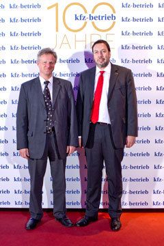 Ulrich zum Winkel (Peugeot Deutschland), Boris Ringwald (Fronius) (Archiv: Vogel Business Media)