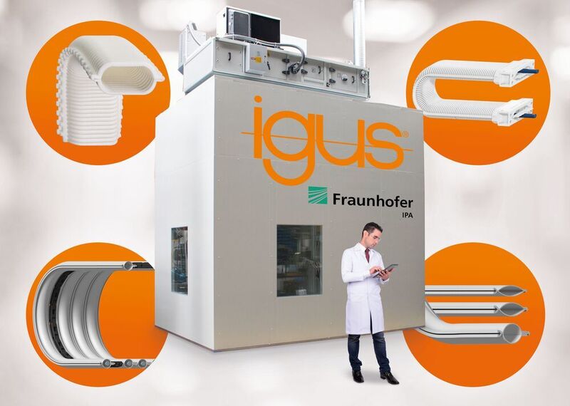Das neue Igus Reinraumlabor wurde vom Fraunhofer IPA für die schnelle Entwicklung partikelfreier Motion Plastics gebaut, die geeignet für Reinräume bis zur Luftreinheitsklasse 1 sind. (Igus)