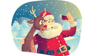 Auch der Weihnachtsman und Rudolph kommen an der Technik-Welt nicht vorbei. (Bild: © nicoletaionescu - Fotolia.com)