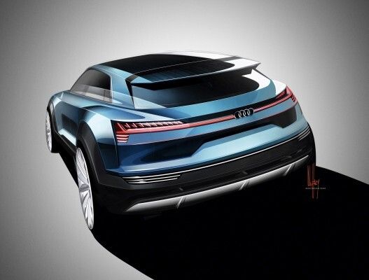 Die drei Elektromotoren des Audi e-tron quattro concept liefern eine Gesamtleistung von 320 kW und ein Drehmoment von 800 Nm (Bild: Audi)