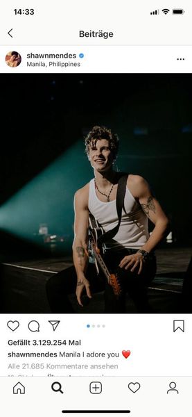 Platz 5: Shawn Mendes (Sänger) (Instagram / Shawn Mendes)