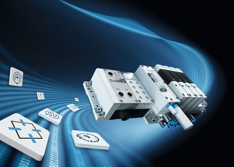 Das Festo Motion Terminal zeigt, wie Hard- und Software zum ersten Pneumatikventil verschmelzen, das von Apps gesteuert wird.  (Festo)