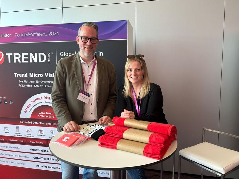 Bei Trend Micro informierten vor Ort Thomas Klingelhöffer und Eva Kempf. (Bild: Vogel IT-Medien)