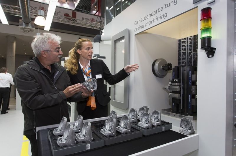 Bohrer und Gehäusebearbeitung bei Komet. (Bild: Messe Stuttgart)